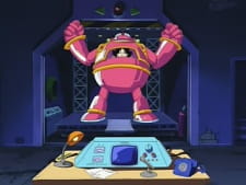Poster for Dr. Slump: Robot Taiketsu! Shukuteki Dr. Mashirito Toujou / Keen de Yuushou!? Penguin Grand Prix