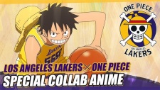 Poster for LOS ANGELES LAKERS x ONE PIECE Collab Anime
