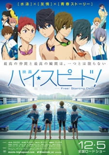 Poster for High☆Speed! Movie: Free! Starting Days