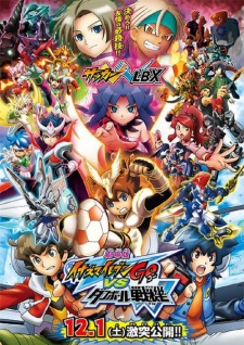 Poster for Inazuma Eleven Go vs. Danball Senki W Movie